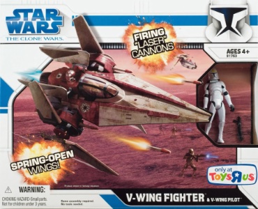 V Wing Fighter V Wing Pilot The Clone Wars action figure