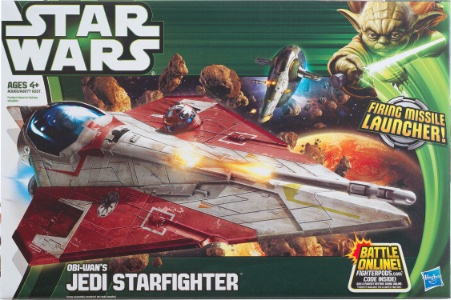 Obi Wan Kenobis Jedi Starfighter The Clone Wars action figure
