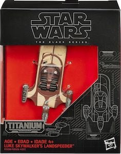 Luke Landspeeder Titanium action figure