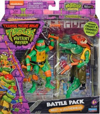 Mikey Vs Leatherhead battle-pack action figure
