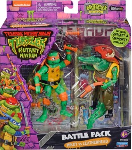 Mikey Vs Leatherhead action figure