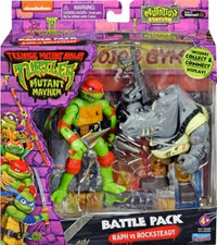 Raph Vs Rocksteady battle-pack action figure