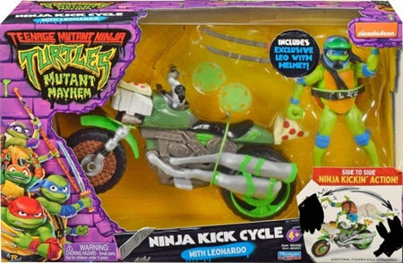 Leonardo With Ninja Kick Cycle action figure
