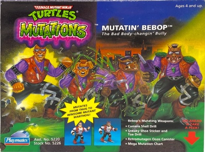 Mutatin Bepop Playmates action figure