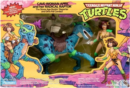 Cave Woman April And Her Radical Raptor action figure