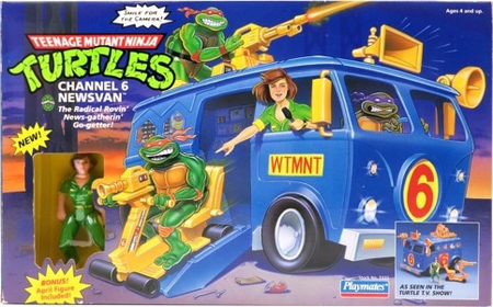 Channel 6 Newsvan With April action figure