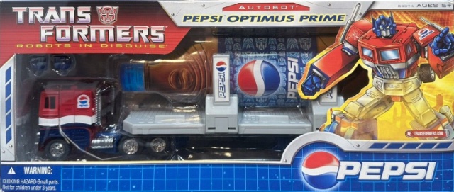 Pepsi Optimus Prime Classics action figure
