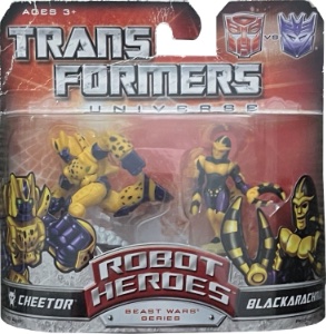 Cheetor Vs Blackarachnia Universe action figure