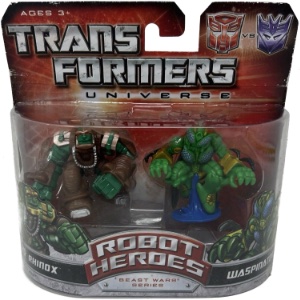 Rhinox Vs Waspinator action figure