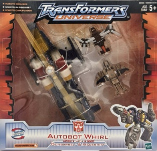 Autobot Whirl With Gunbarrel Makeshift Universe action figure
