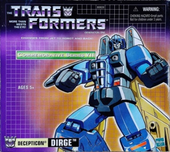 Dirge Vintage G1 Reissue action figure