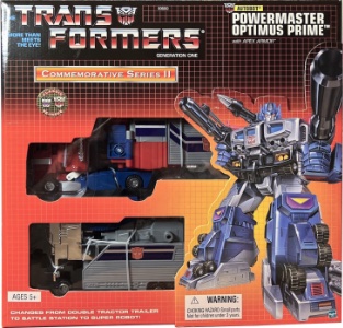 Powermaster Optimus Prime with Apex Armor action figure