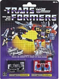 Ravage and Rumble (Vintage G1 Reissue · Autobots and Decepticons) action figure