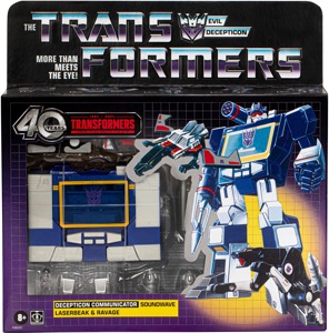 Soundwave Laserbeak Ravage Vintage G1 Reissue action figure