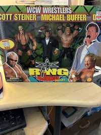 Scott Steiner Michael Buffer Diamond Dallas Page action figure